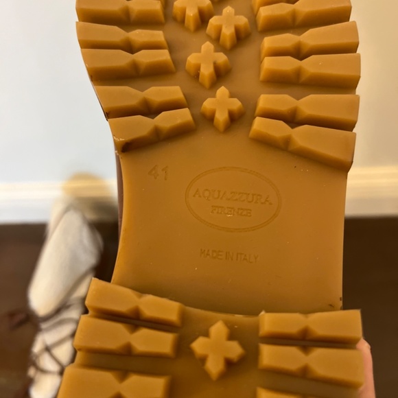 Aquazzura very gstaad shearling and leather ankle boots - Picture 7 of 7